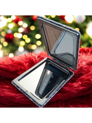 Mga Doğaltaş Makyaj Aynası - Cep Aynası - Nazar Boncuk Model Makyaj Aynası