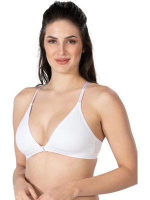 Beruflic Beyaz Emay 1416 Modal Cotton Önden Açmalı Sporcu Sütyen