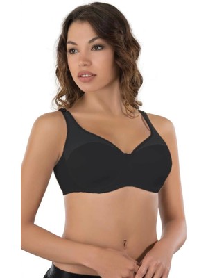 Emay Siyah Mı 167 D Tül Push Up Toparlayıcı Sütyen