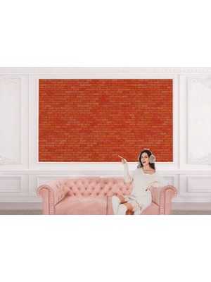 Taş Tuğla Desenli Duvar KAĞIDI-5604