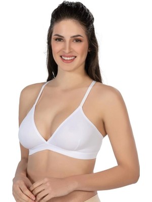 Beyaz Emay 2809 Lazer Kesim Yapıştırma Iz Yapmaz Sütyen