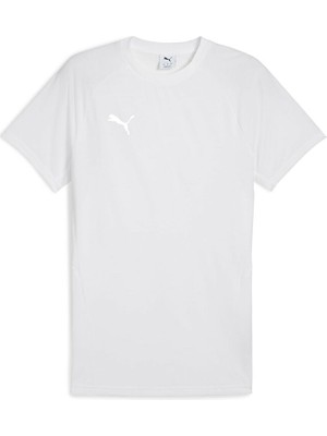 Puma Team Evostripe Tee Erkek Futbol Antrenman Tişörtü 65995304 Beyaz