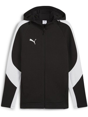Puma Team Evostripe Hooded Erkek Futbol Kamp Ceketi 65994703 Siyah