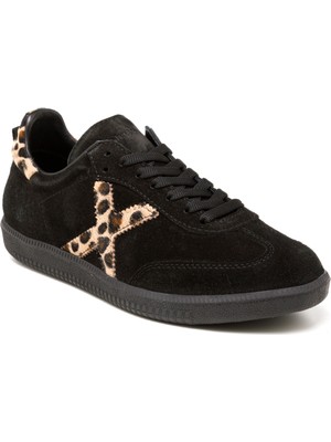 Kadın Sneaker ( Günlük) RC-25Y-088-M-VADE John May Siyah Süet-Leopar