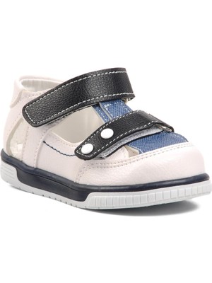 ARZEN Beyaz-Kot Mavi Bebek Günlük Ayakkabı