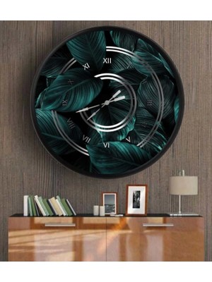 Dekoratif 3D Baskı Yuvarlak Duvar Saati-90