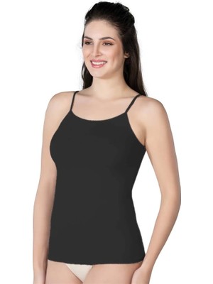Siyah Emay 1410 Modal Cotton Ince Askılı Atlet