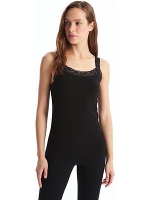 Lcw Dream U Yaka Dantel Detaylı Askılı Kadın Atlet