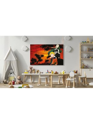 Marsilyan Dekoratif Baskı Anime Kanvas Tablıo 170