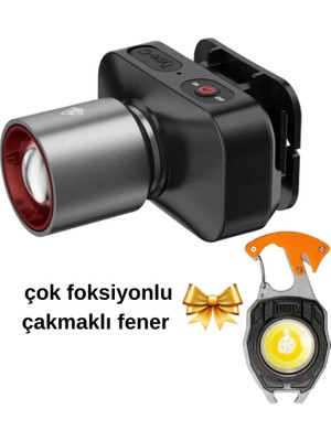 212 Farissu Gold Kama GK801 LED Kafa Feneri - 50W Cree Led, Şarjlı ve Su Geçirmez