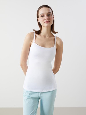 Lcw Dream U Yaka Düz Askılı Hamile Kuplu Atlet