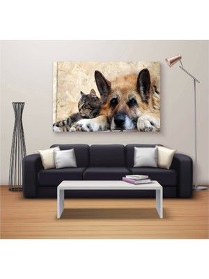 Marsilyan Dekoratif Baskı Özel Tasarım Dikdödrtgen Kanvas Tablo 387