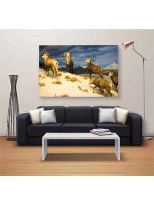 Marsilyan Dekoratif Baskı Özel Tasarım Dikdödrtgen Kanvas Tablo 469