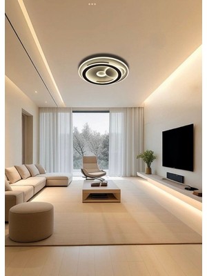 Mazel Satürn Tavana Sabit Üç Renk LED Plafonyer Avize