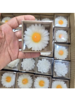 Morlalem 6cm Papatya Çiçeği Silikon Kalıp K-093, Taş Tozu Sabun Polyester Reçine Alçı Mum Kalıbı