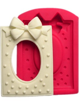 Ipek Hobi Noktalı Fiyonklu Çerçeve Kalıbı (10-15 Cm)