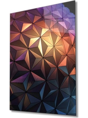 Marsilyan geometrik mimari cam tablo, ev ve ofis duvar dekoru  büyük tablo dayanıklı cam