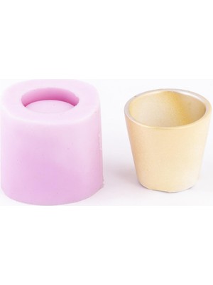 Ipek Hobi Küçük Düz Sükülent Saksı Silikon Kalıp