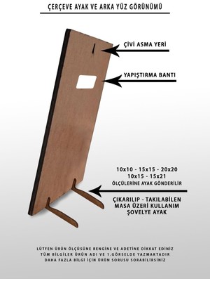 12 Adet 15 x 21 Fotoğraf Çerçevesi - 12'li A5 Mdf Çerçeve - Sb Çerçeve