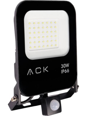 ACK 30 Watt Hareket Sensörlü LED Projektör 3360 Lümen Fotoselli