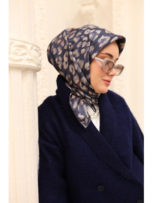 Leopar Desenli Twill Ipek EŞARP-11451-48