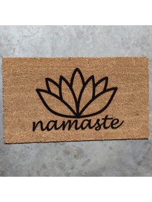 Lamoneta Namaste Lotus 70X40 cm Kapı Önü Koko Kıl Paspas