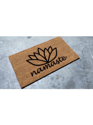 Lamoneta Namaste Lotus 70X40 cm Kapı Önü Koko Kıl Paspas