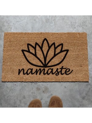 Lamoneta Namaste Lotus 70X40 cm Kapı Önü Koko Kıl Paspas