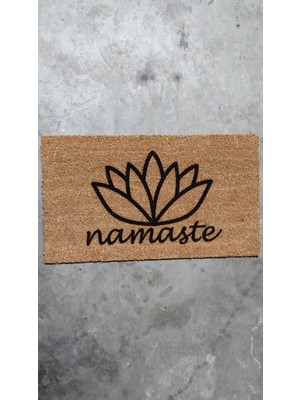 Lamoneta Namaste Lotus 70X40 cm Kapı Önü Koko Kıl Paspas