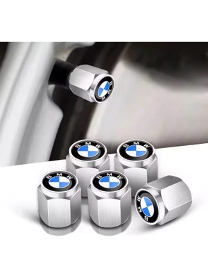 Bmw Logo Geniş Metal 4 Adet Sibop Kapak Takımı