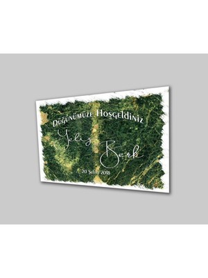 Marsilyan- Düğün Nişan Hoşgeldiniz Cam Tablo