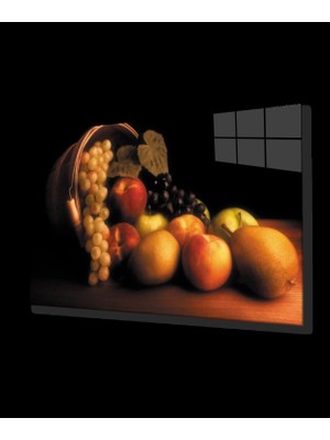 Marsilyan- Meyveler Natürmort Mutfak Cam Tablo