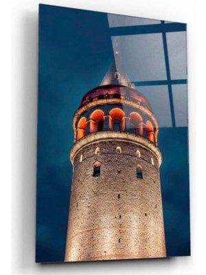 Marsilyan- Galata Kulesi Cam Tablo