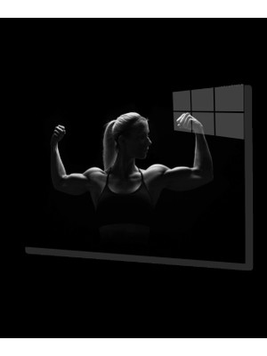 Marsilyan- Spor Fıtnes Cam Tablo   Sports Fitness