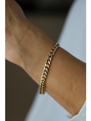 Yenigün Kuyumculuk 14 Ayar Altın Gurmet Zincir Bileklik