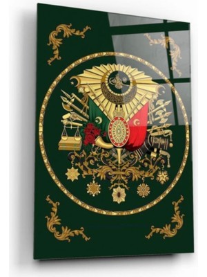 Marsilyan- Osmanlı Tuğrası Cam Tablo