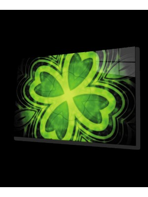 Marsilyan- Yeşil Siyah Dört Yapraklı Yonca