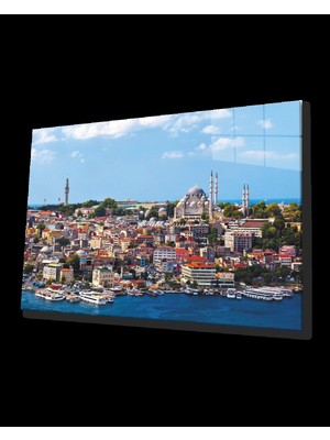 Marsilyan- Istanbul Kuş Bakışı Manzarası Cam Tablo