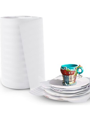 Alizon 50 cm x 50 mt Köpük Ambalaj Rulosu, Koruma Sağlayan Taşınma Malzemesi, Tabak Bardak Koruma Köpüğü