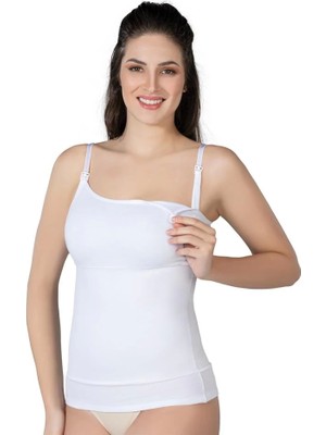 Emay Beyaz Emay 1402 Modal Cotton Emzirme Atlet Korse