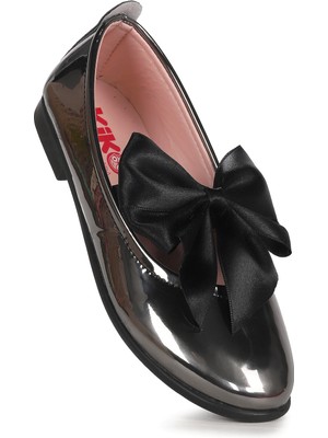 Kiko Kids Tari Fiyonk Lastikli Kız Çocuk Babet Ayakkabı