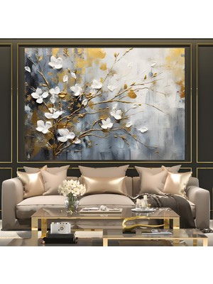 Emya Home Pastel Çiçekler Kanvas Tablo