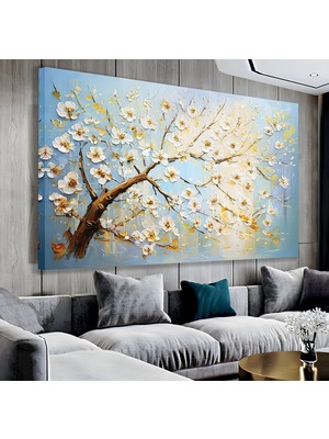 Emya Home Pastel Çiçekler Kanvas Tablo