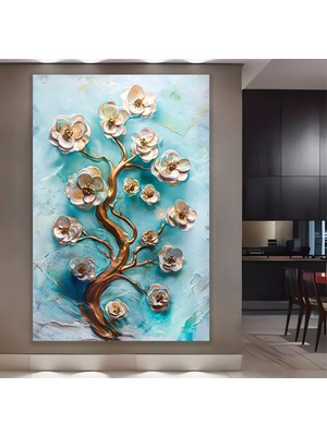 Emya Home Canlı Çiçekler Kanvas Tablo