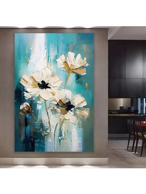 Emya Home Pastel Çiçekler Kanvas Tablo