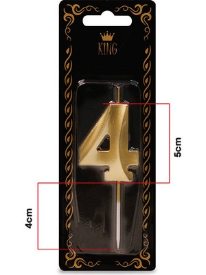 Rakam Seçenekli Doğum Günü Pasta Mumu Gold Parti Mum