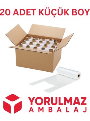 20 Adet Küçük Boy Rulo Atlet Poşet