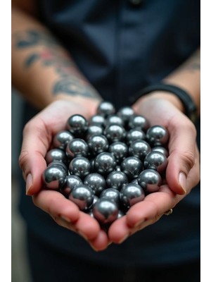 Rulman Sepetim 500 Adet 11 mm Çelik Bilye Sapan Mermisi