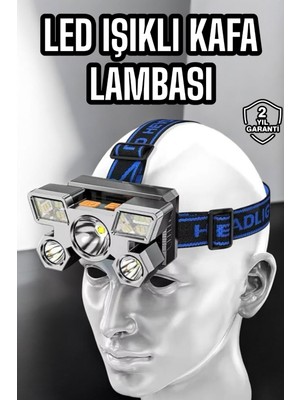 Cotton Soft Kafa Lambası Hafif ve Esnek Çift Anahtarlı Far LED Işık