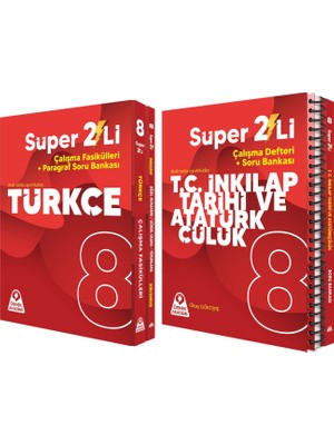 Örnek Akademi Yayınları (Sınıf: 8)  Süper İkili  Türkçe ve İnkılap  Seti 2 Kitap